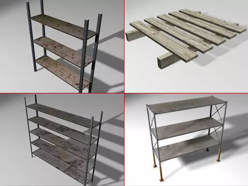 Storage Models Low-poly 3D model_0