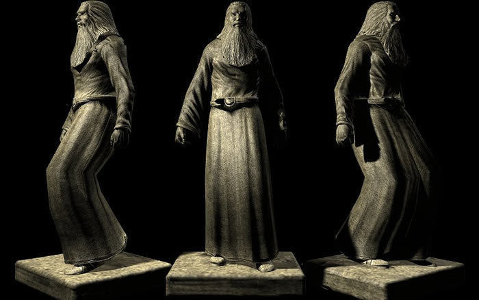 Statues Pack  Low-poly 3D model_8