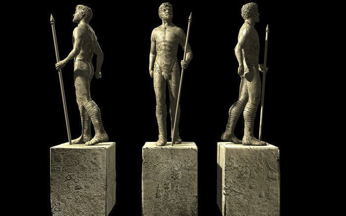 Statues Pack  Low-poly 3D model_14
