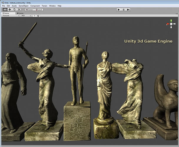 Statues Pack  Low-poly 3D model_5