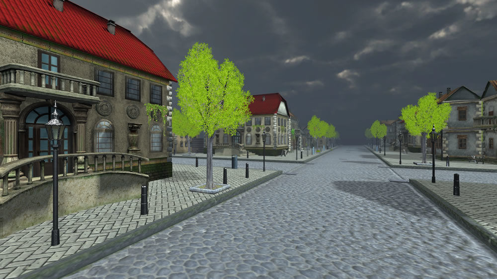 Small City 3 Low-poly 3D model_2