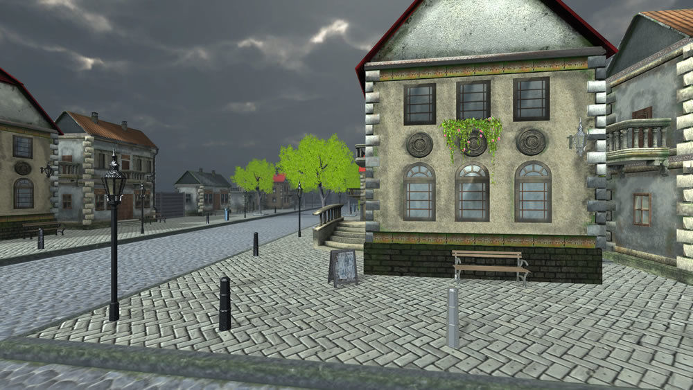 Small City 3 Low-poly 3D model_4