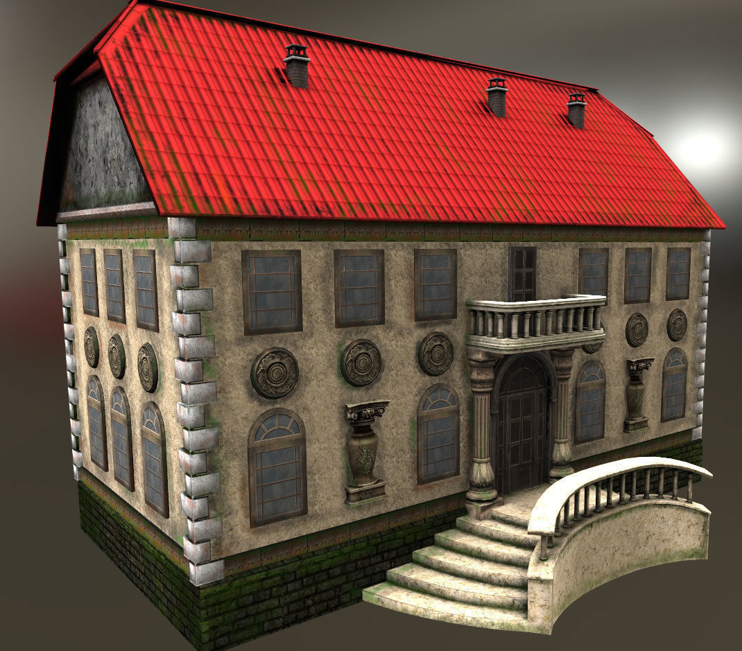 Small City 3 Low-poly 3D model_10