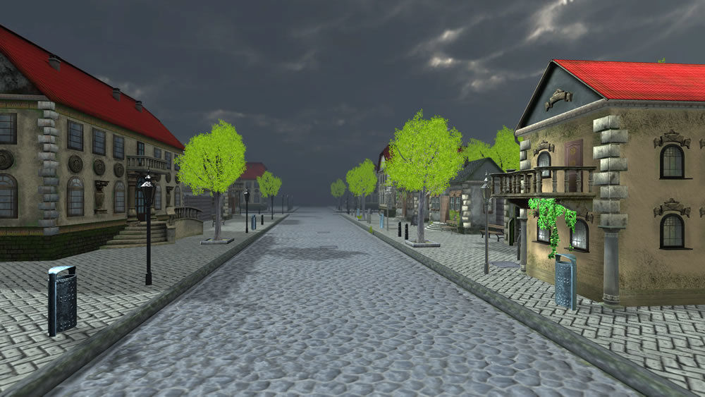 Small City 3 Low-poly 3D model_8