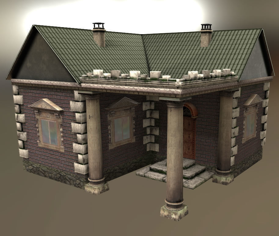 Small City 3 Low-poly 3D model_11