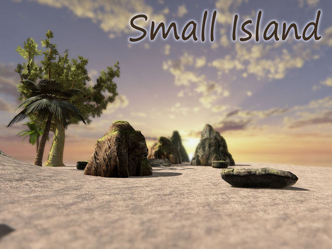 Small Island Low-poly 3D model