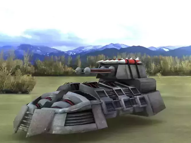 SCI-FI Hovers  Low-poly 3D model