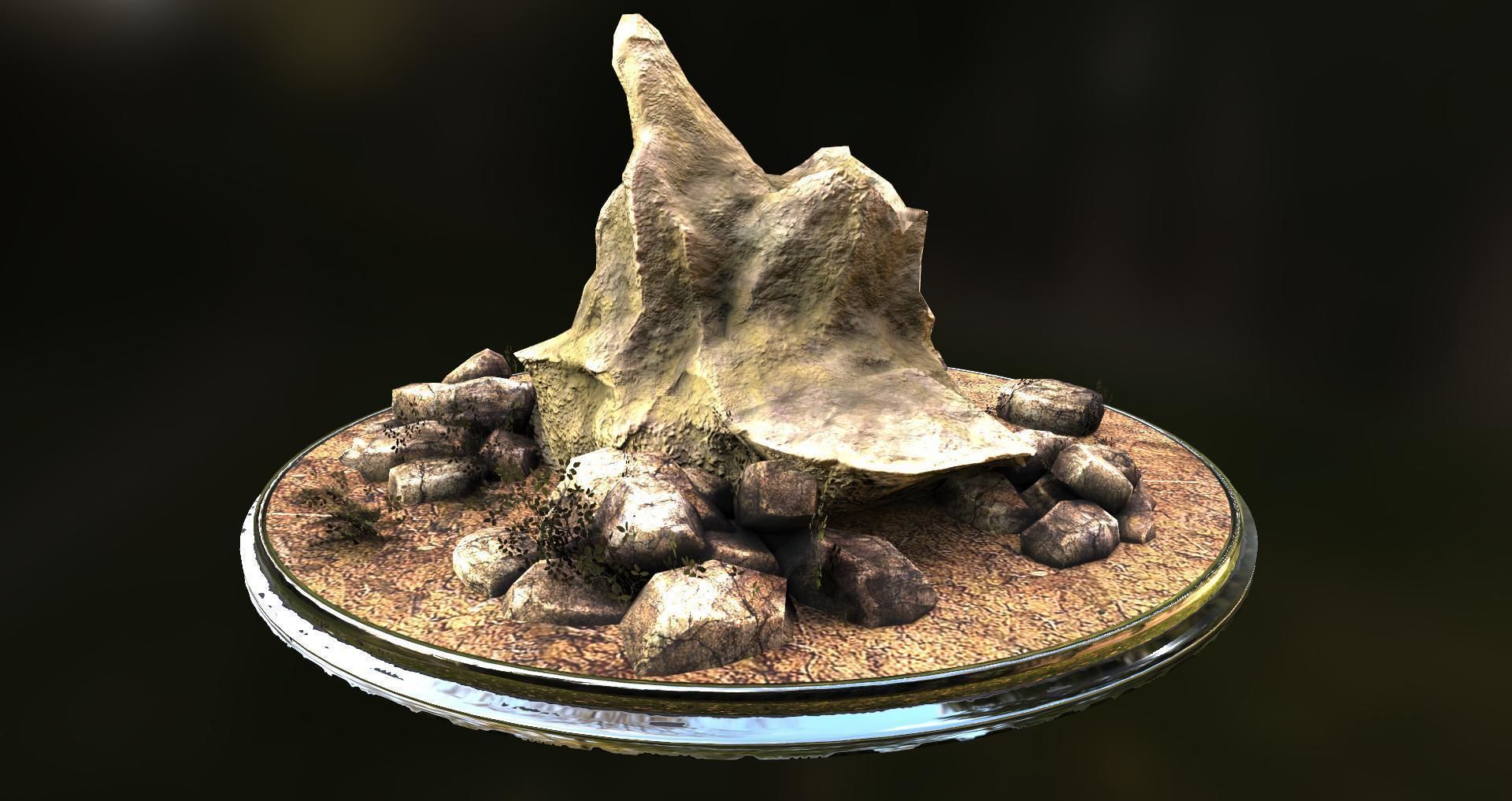 Rocks pack free Free low-poly 3D model_7