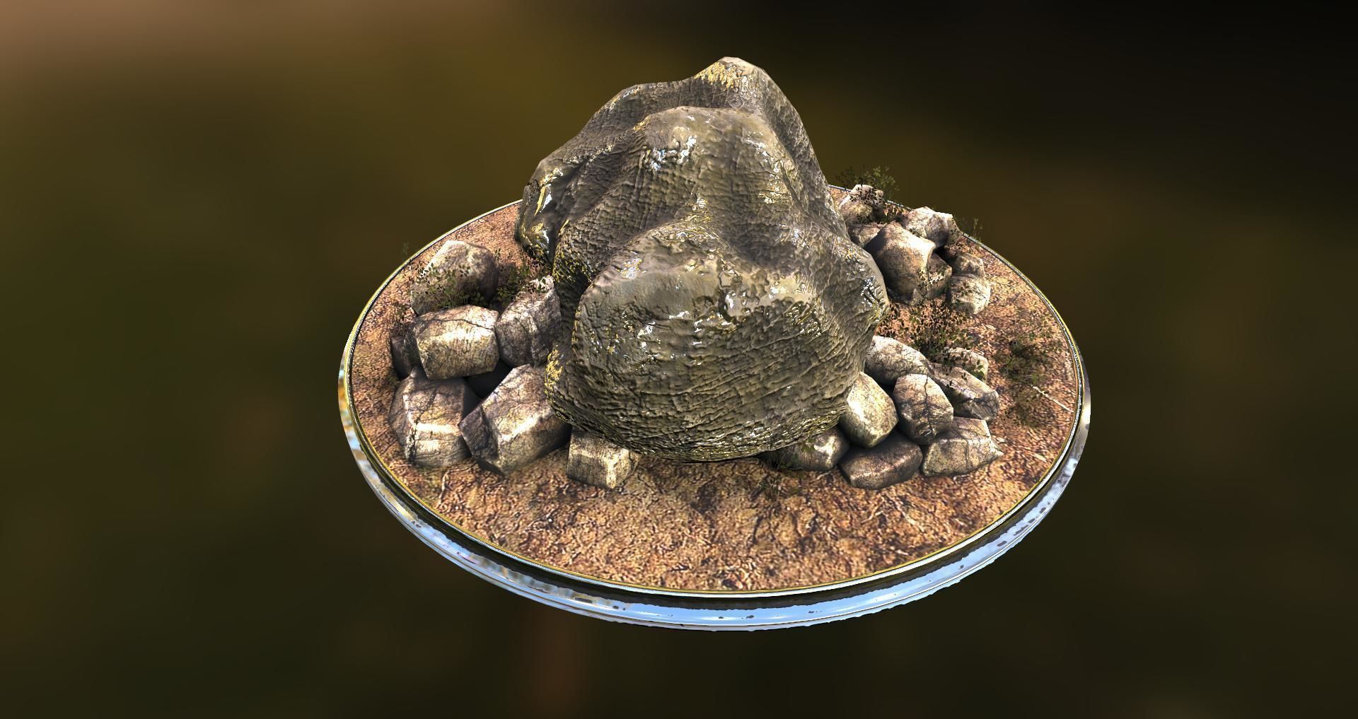 Rocks pack free Free low-poly 3D model_3