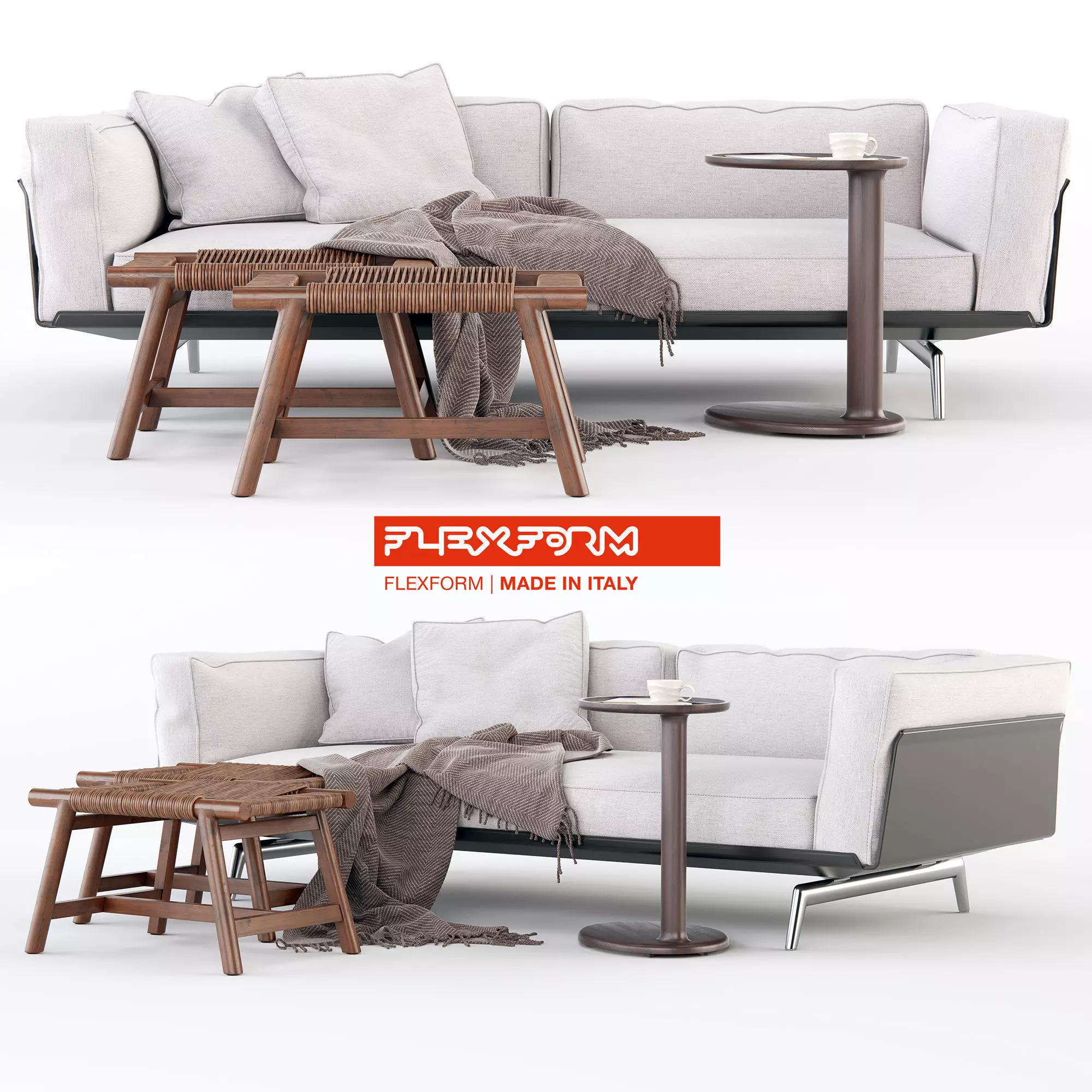 Flexform Este sofa 3D model_0