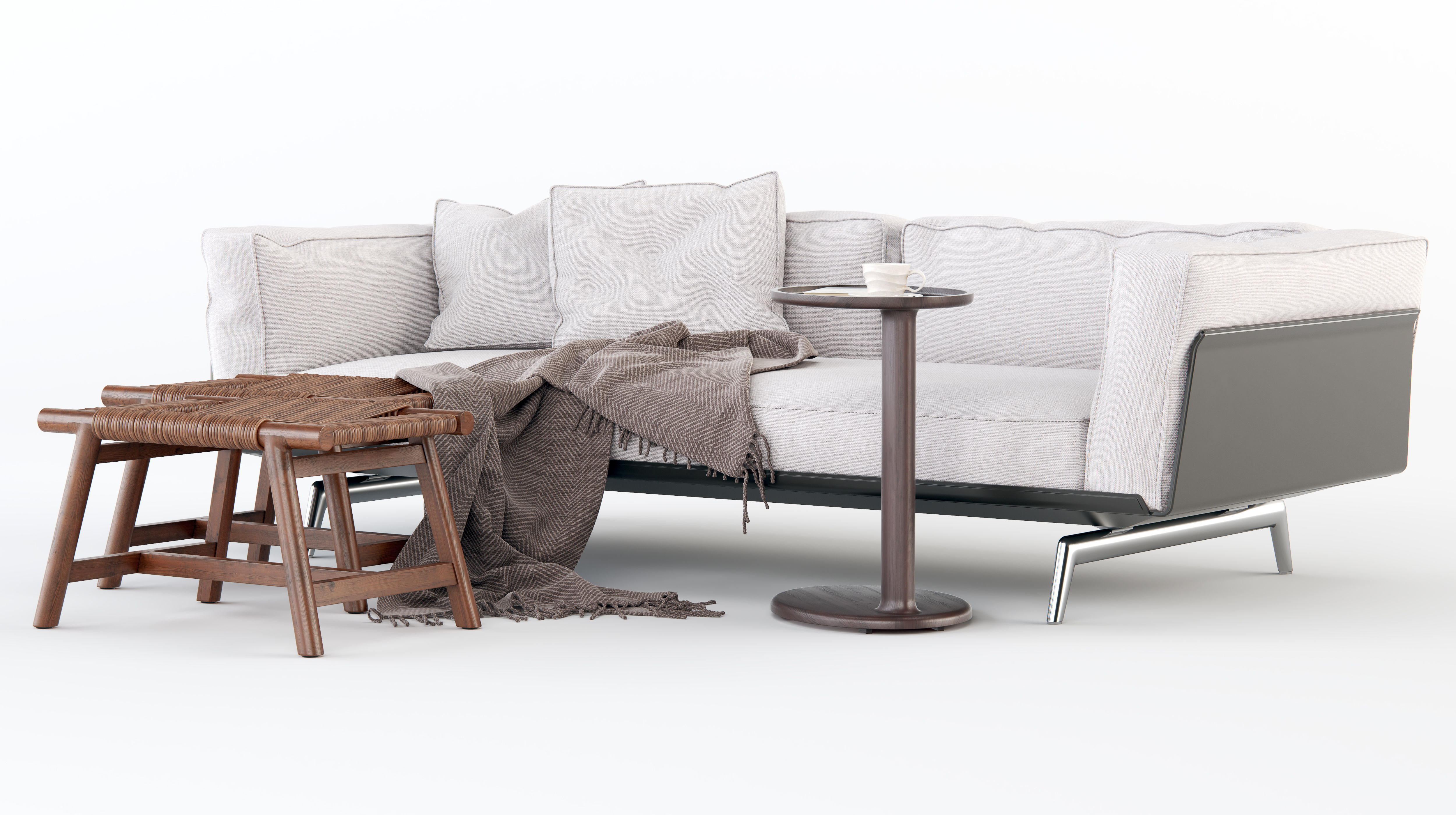 Flexform Este sofa 3D model_2