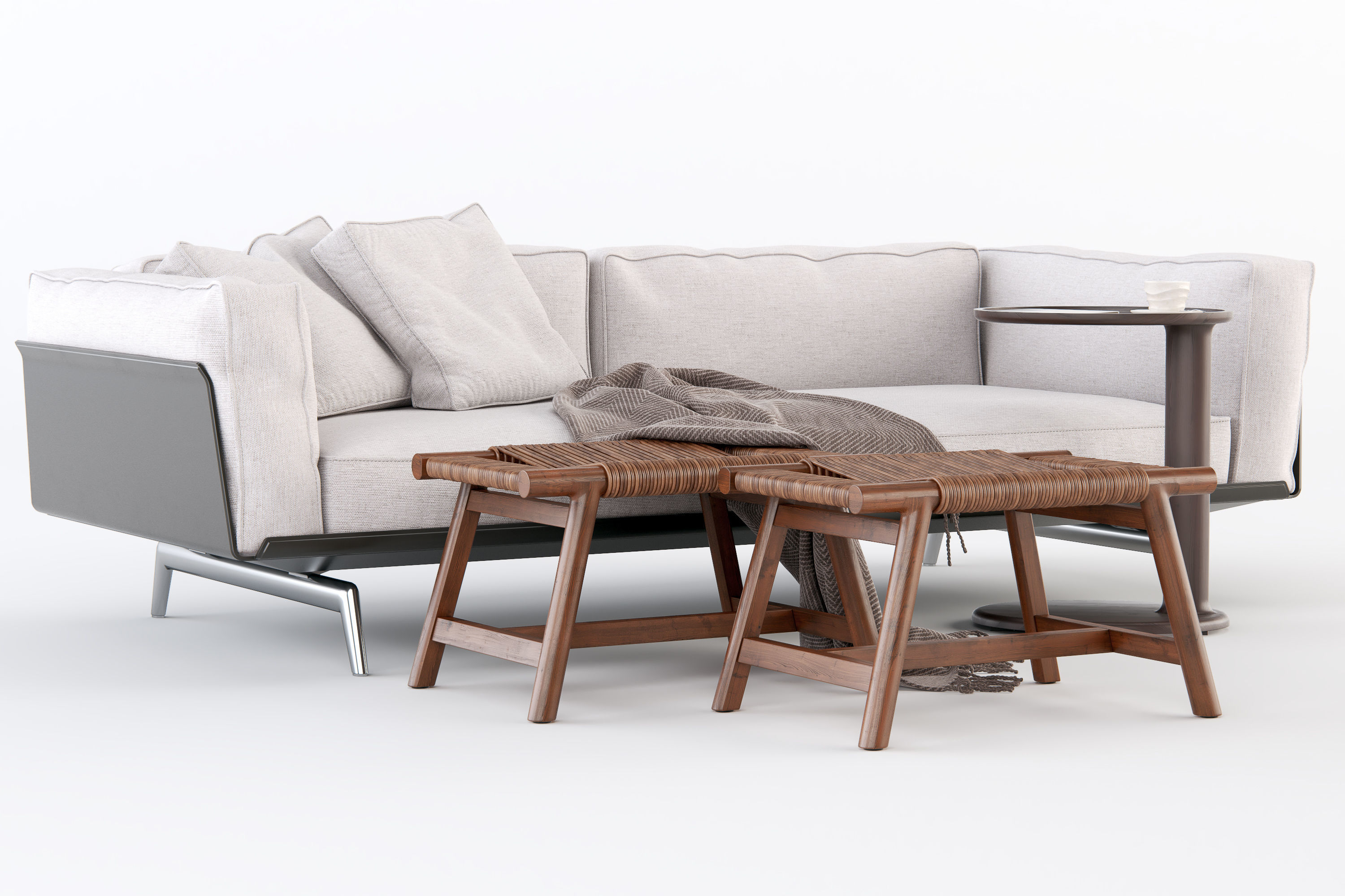 Flexform Este sofa 3D model_4