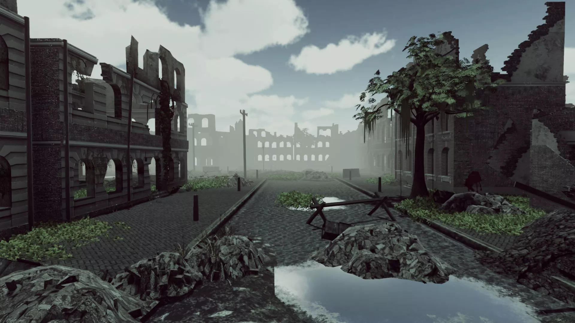 Ruined City Update Low-poly 3D model