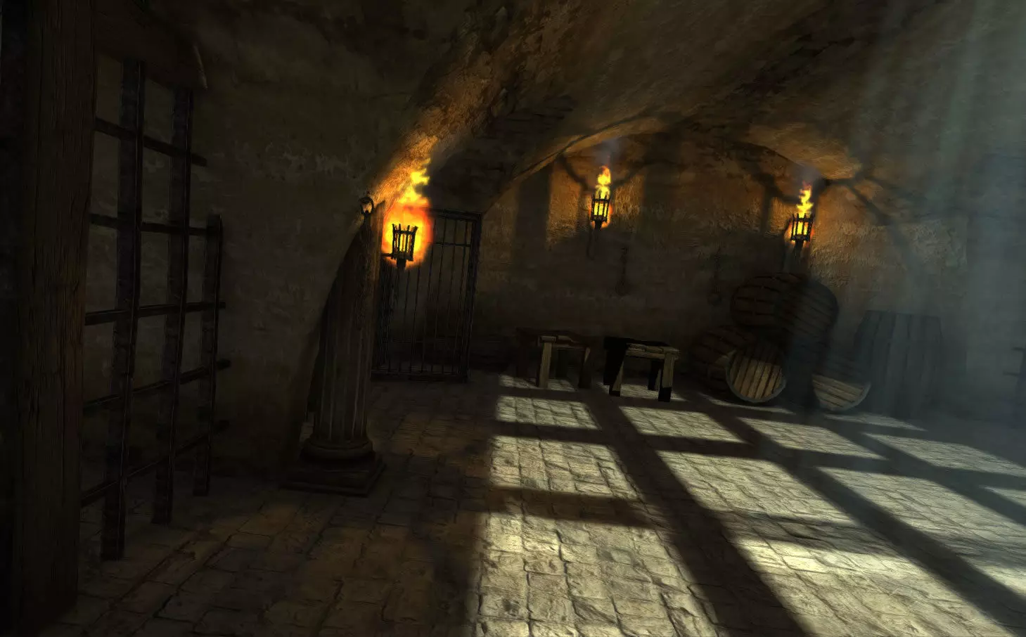 Old Dungeon Low-poly 3D model_3