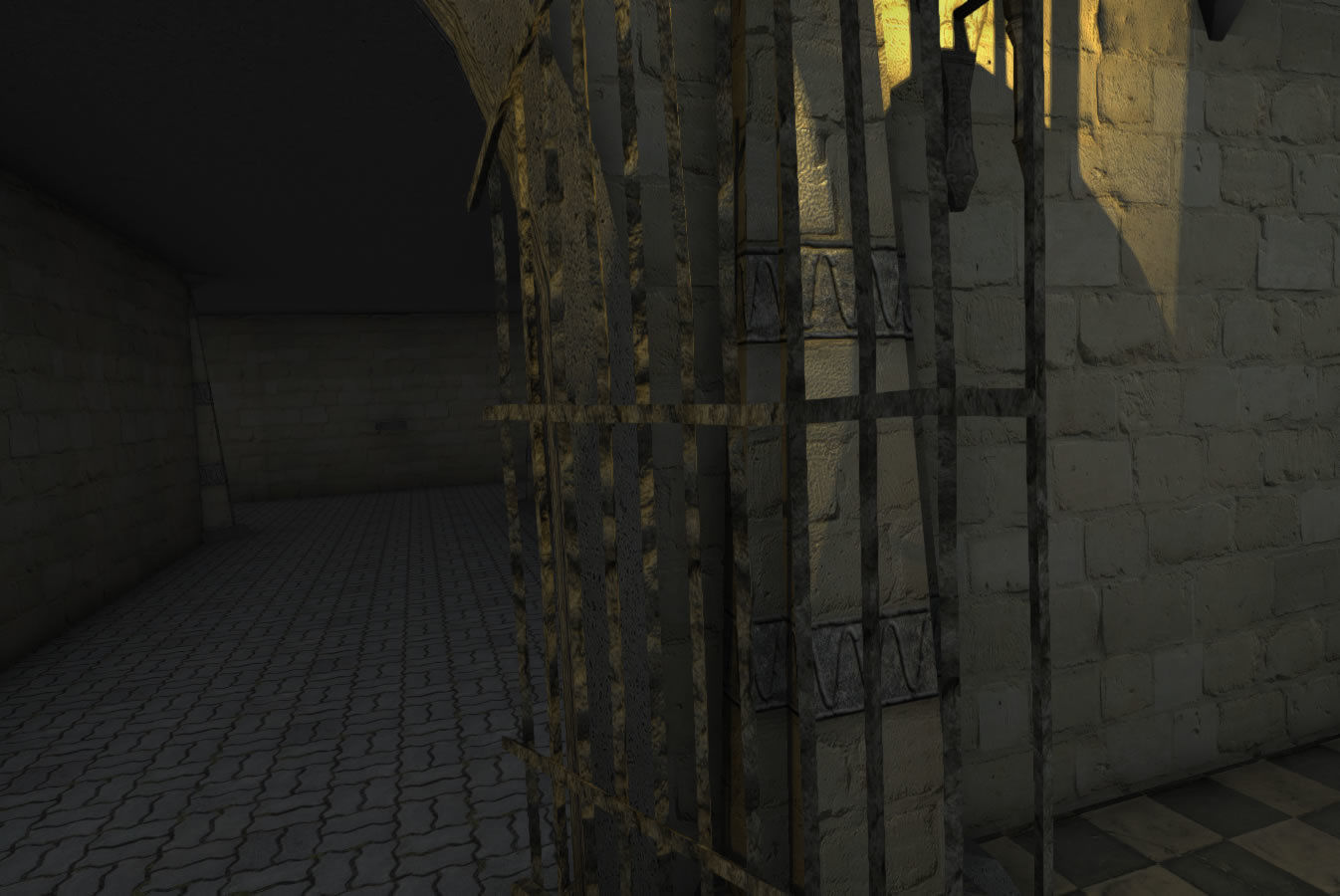 Old Temple Low-poly 3D model_4