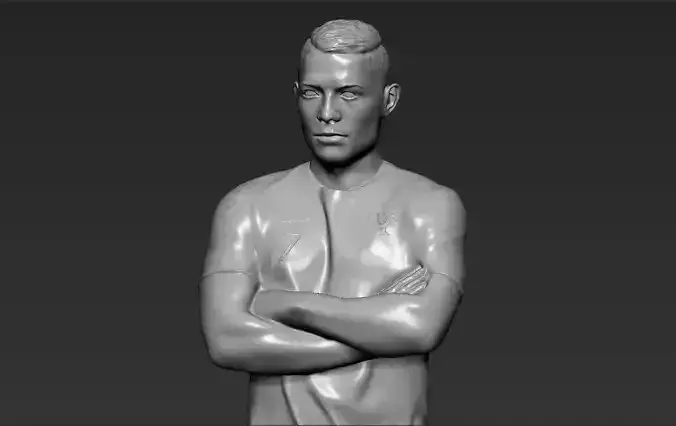 Cristiano Ronaldo Portugal 3D printing ready stl obj formats 3D print model