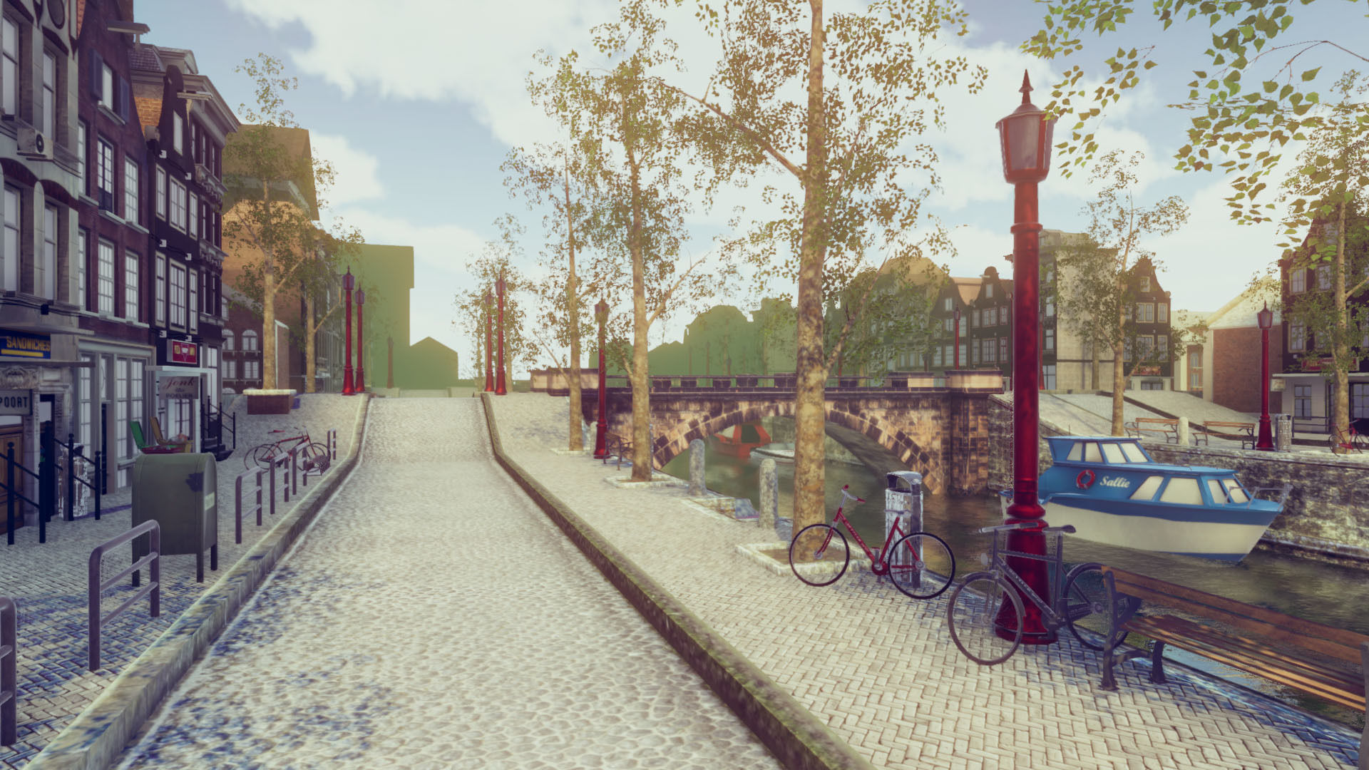 Modern City 4 Low-poly 3D model_7