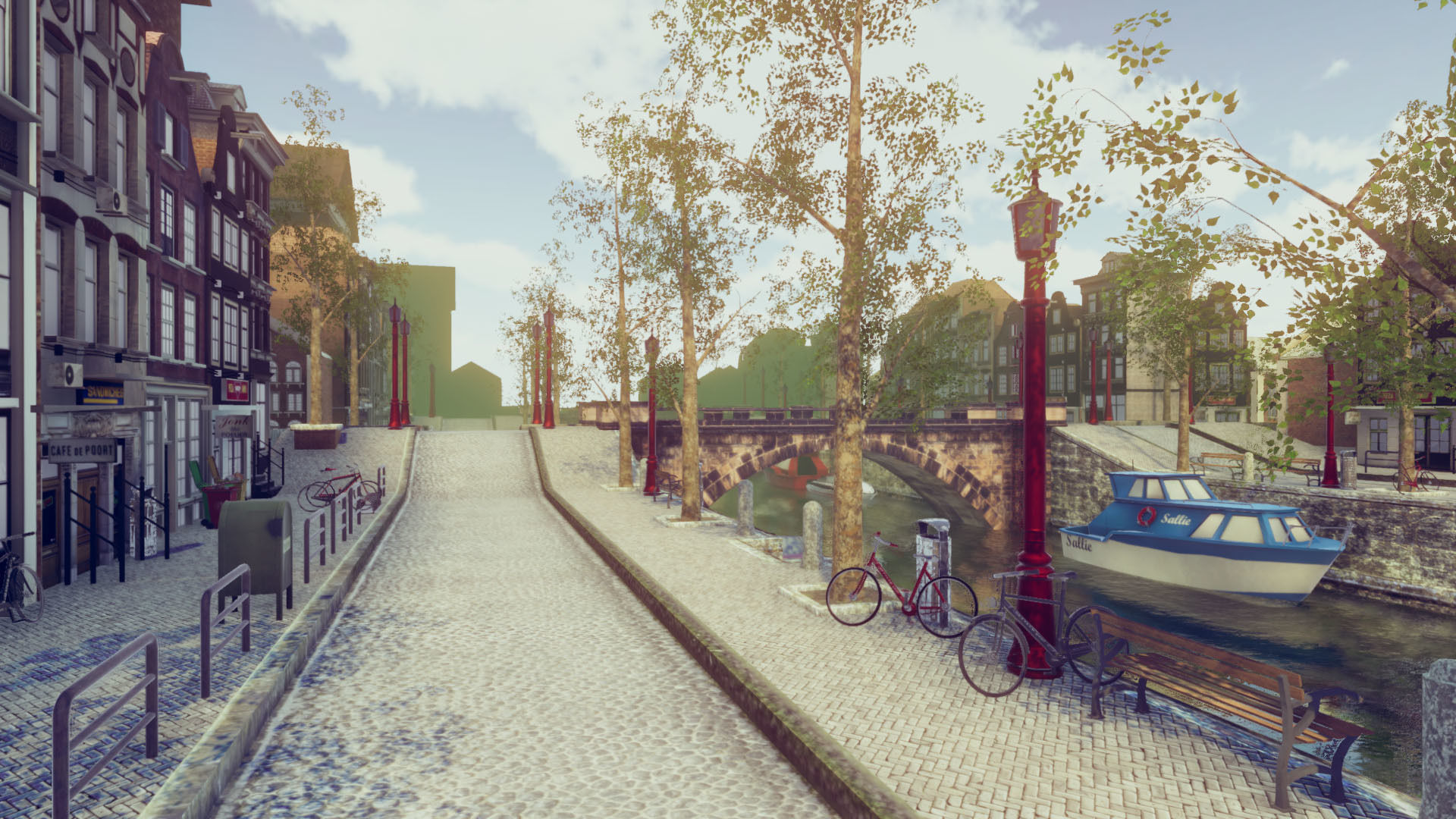 Modern City 4 Low-poly 3D model_5