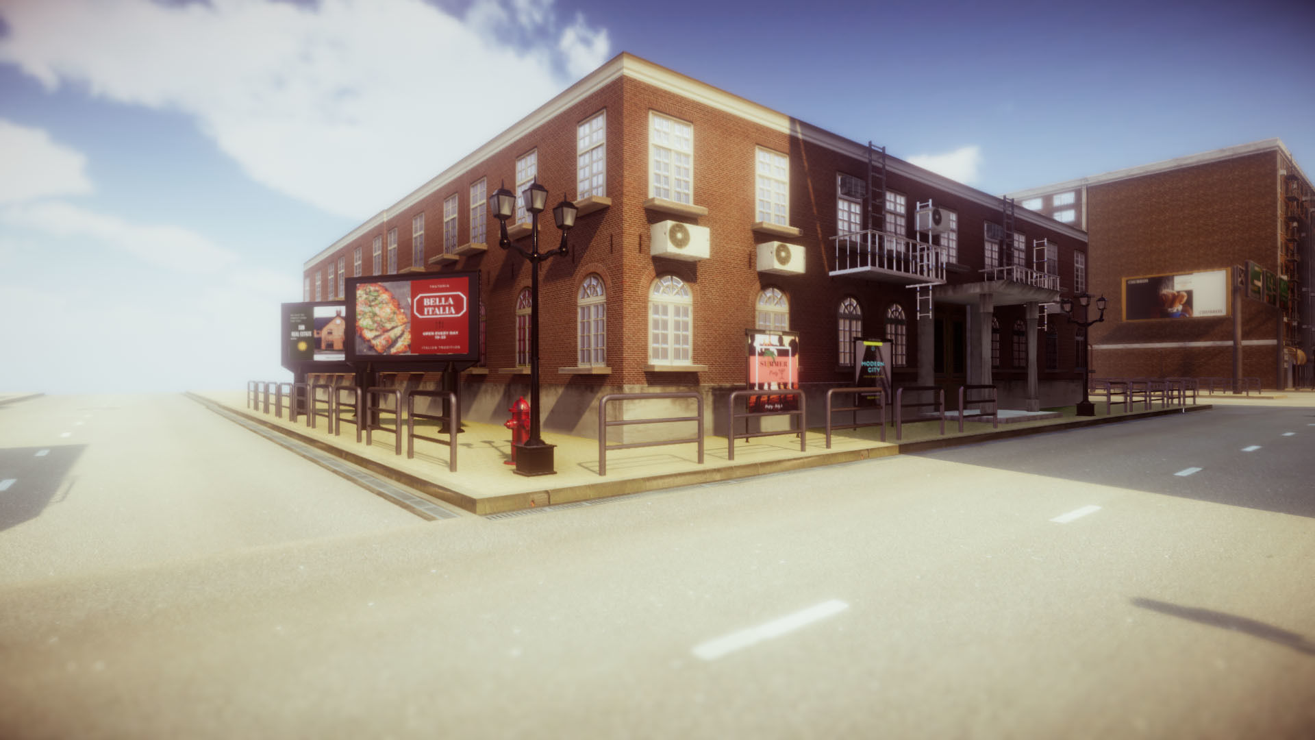 Modern City 3 UPDATE Low-poly 3D model_17