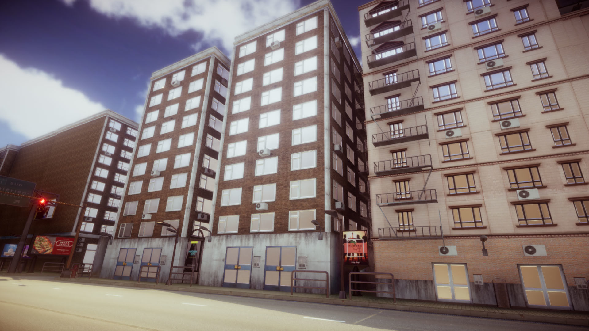 Modern City 3 UPDATE Low-poly 3D model_7