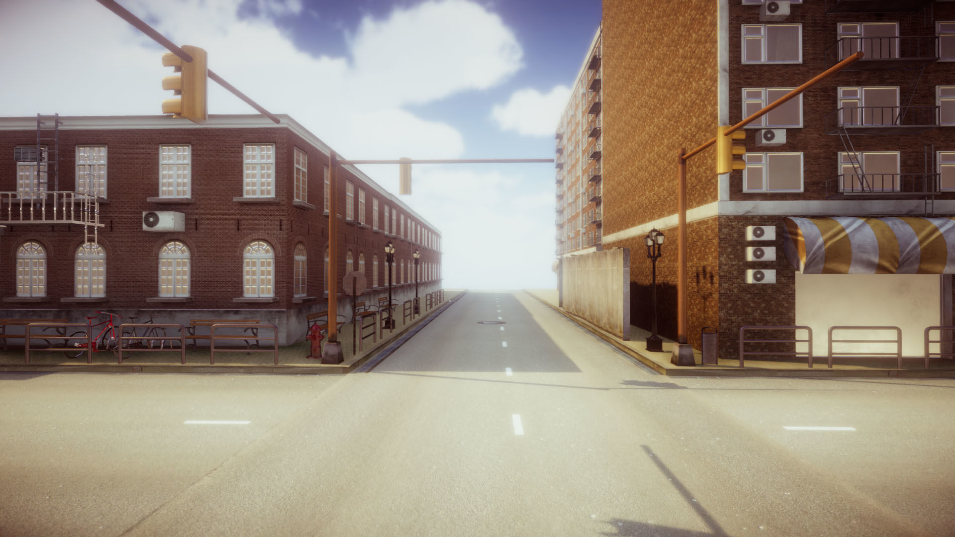 Modern City 3 UPDATE Low-poly 3D model_12