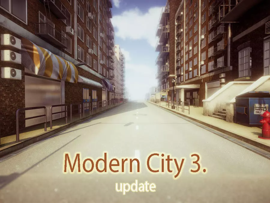 Modern City 3 UPDATE Low-poly 3D model_0