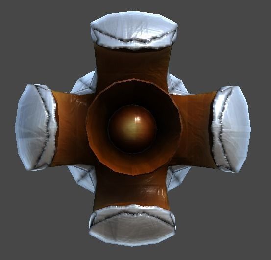 Satellite popcorn1 Low-poly 3D model_4