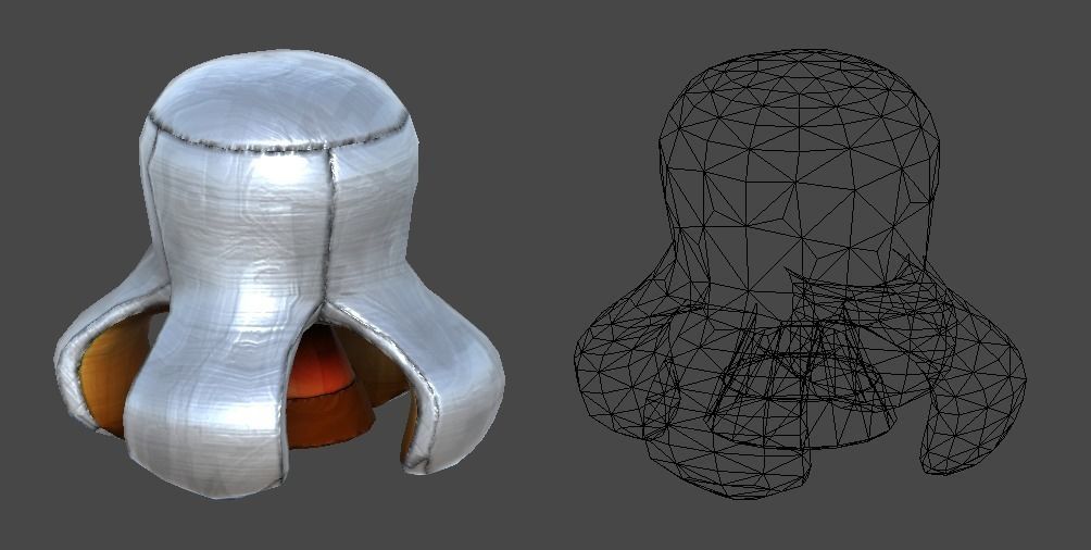 Satellite popcorn1 Low-poly 3D model_11