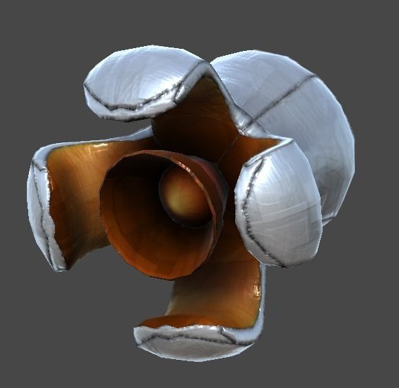 Satellite popcorn1 Low-poly 3D model_3