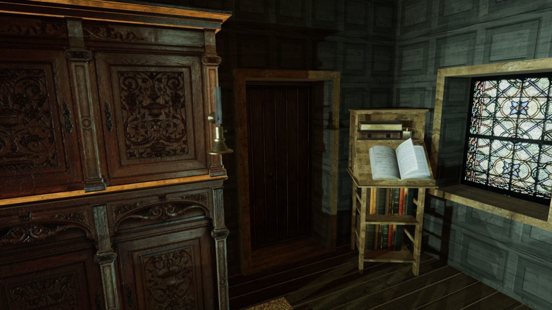 Medieval Library Update Low-poly 3D model_9