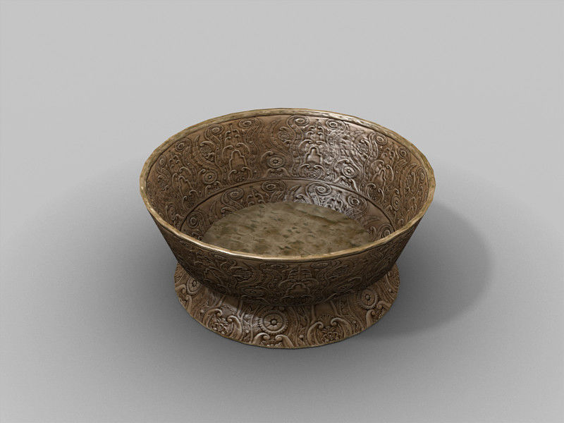 Medieval Library Update Low-poly 3D model_17