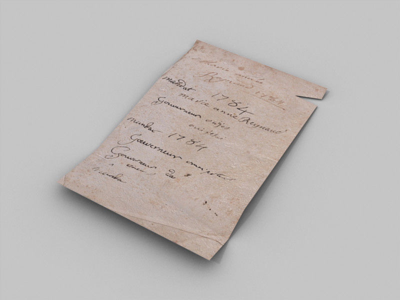 Medieval Library Update Low-poly 3D model_12