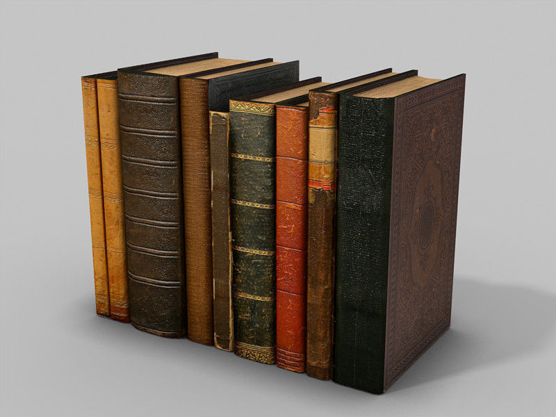 Medieval Library Update Low-poly 3D model_29