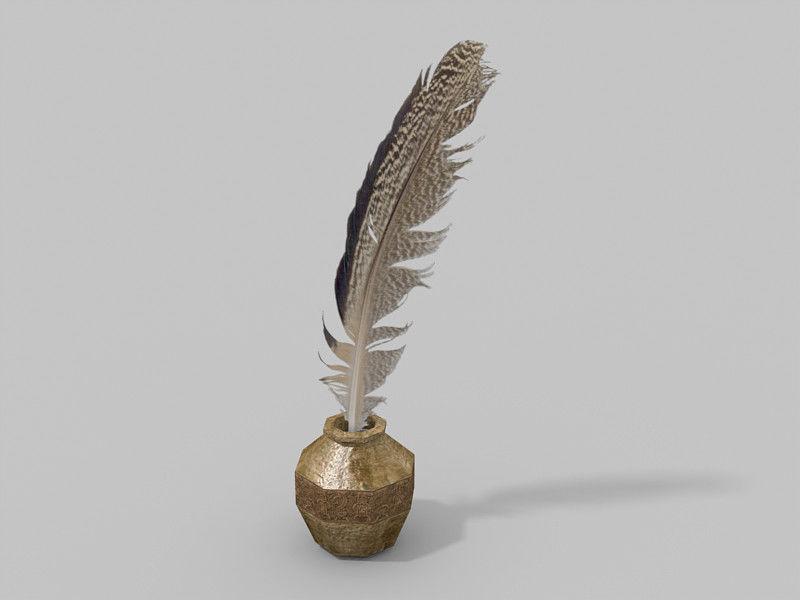 Medieval Library Update Low-poly 3D model_13