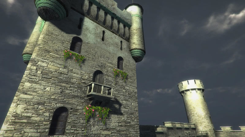 Medieval Castle 3 Low-poly 3D model_7