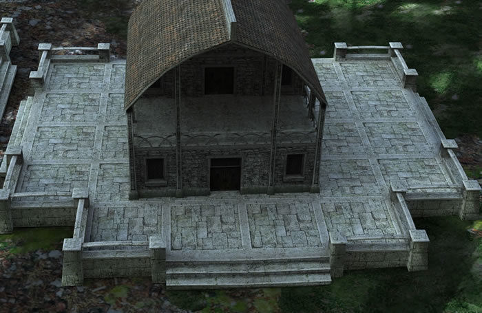 Elven Houses 2 Low-poly 3D model_2