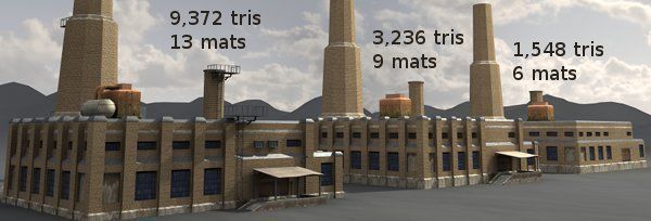 Industrial Buildings 2 Low-poly 3D model_5