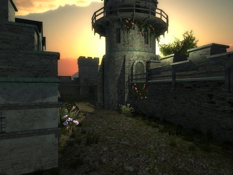 Medieval Castle Village Low-poly 3D model_8