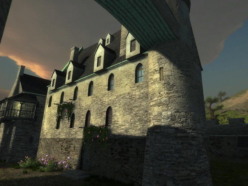 Medieval Castle Village Low-poly 3D model_1