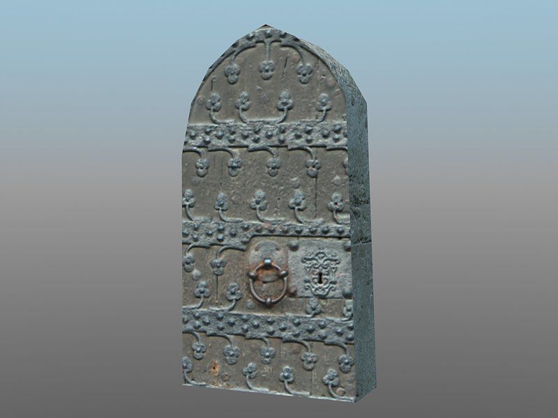 Medieval Castle Village Low-poly 3D model_15