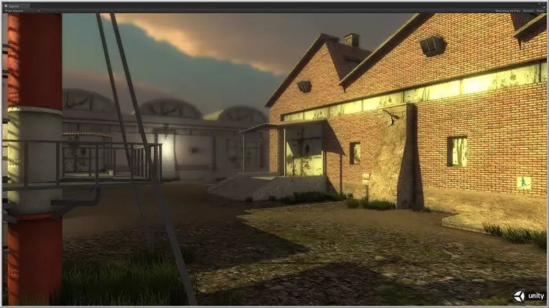 Industrial Buildings 4 Low-poly 3D model_7