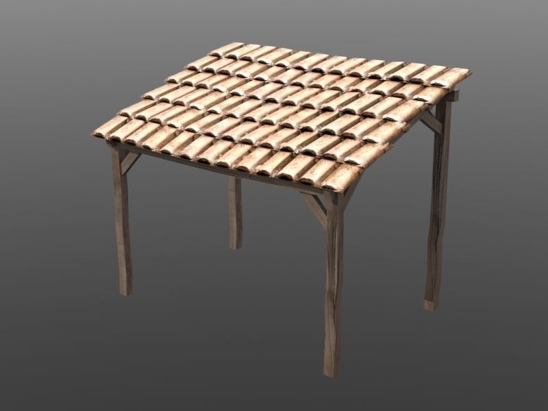 Framework Village Low-poly 3D model_41