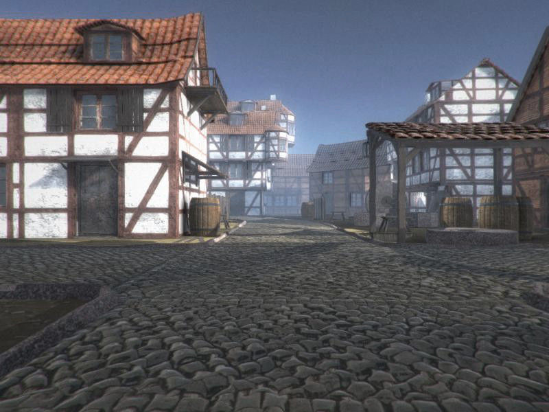 Framework Village Low-poly 3D model_37