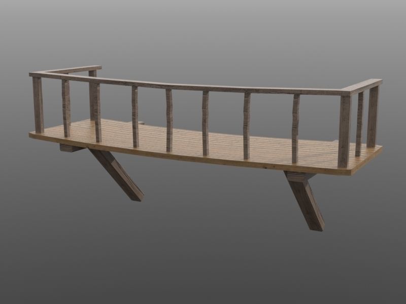 Framework Village Low-poly 3D model_28