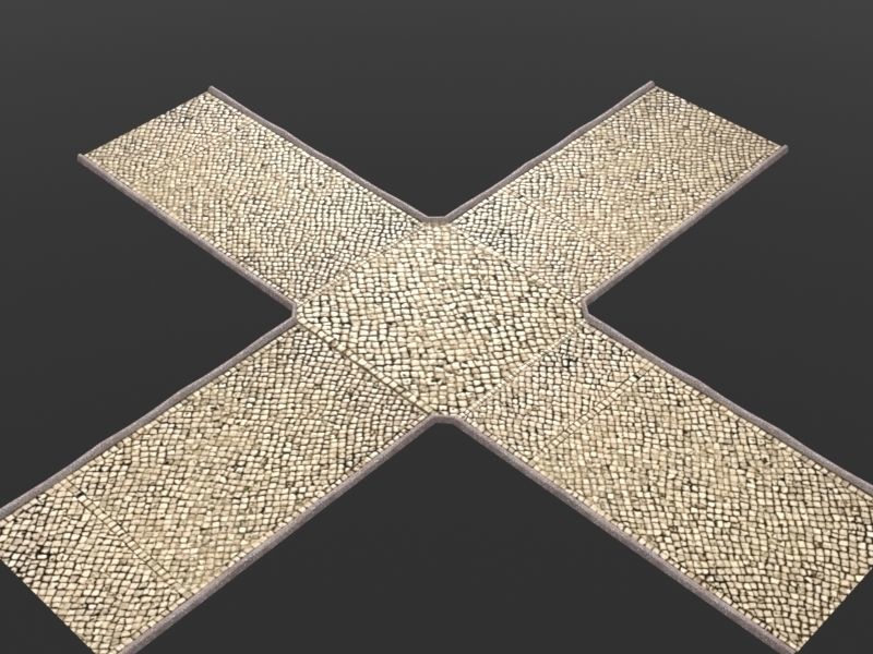 Framework Village Low-poly 3D model_40