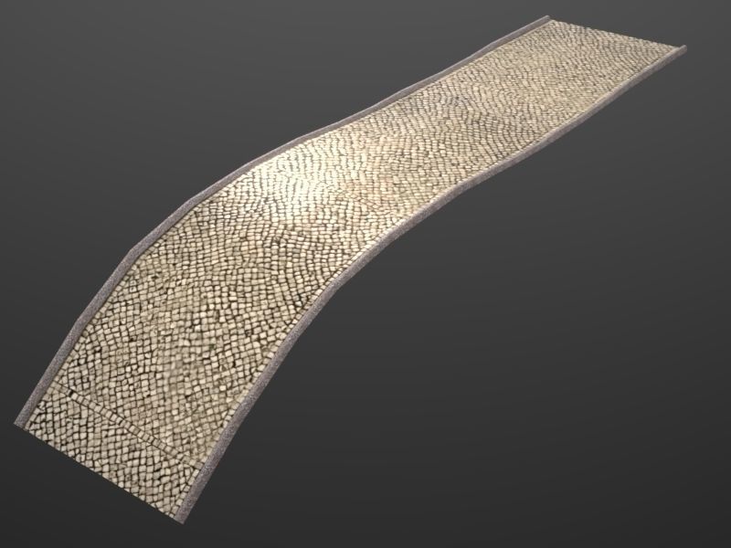 Framework Village Low-poly 3D model_3