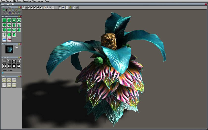 Fantasy and Alien vegetation 1 Low-poly 3D model_3