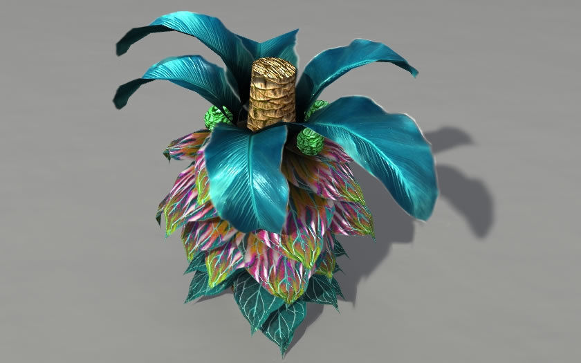 Fantasy and Alien vegetation 1 Low-poly 3D model_1