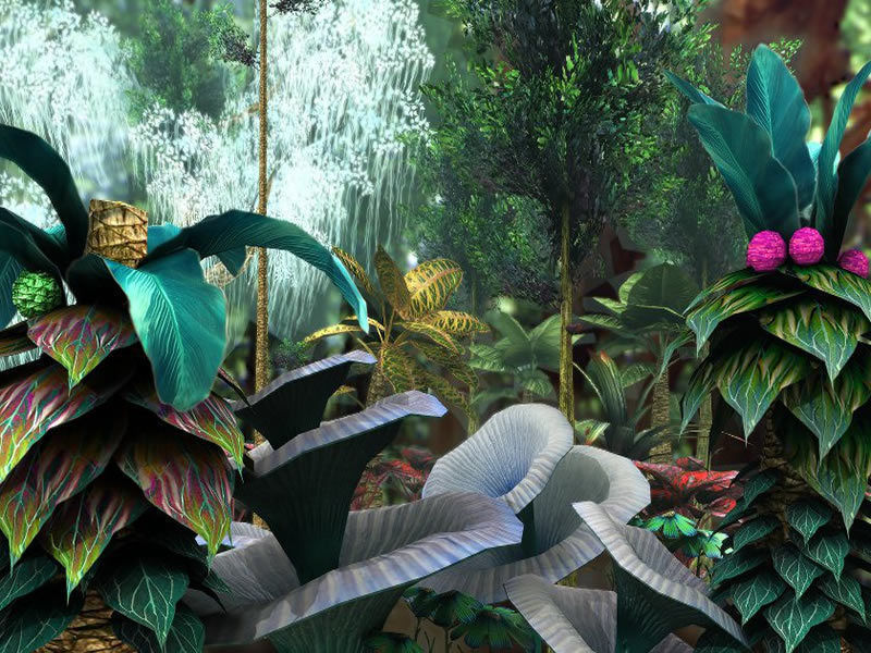 Fantasy and Alien vegetation 1 Low-poly 3D model_6