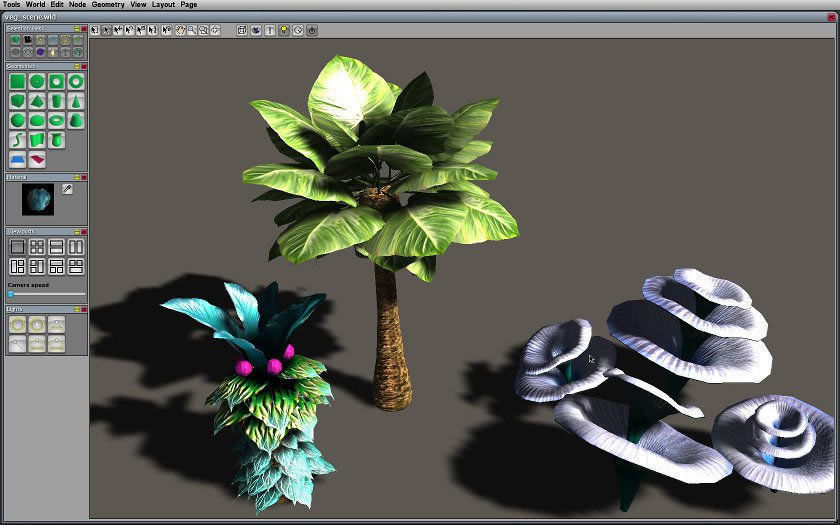 Fantasy and Alien vegetation 1 Low-poly 3D model_2